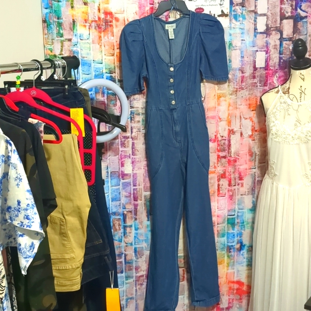 Jeans Jumpsuit by Jessica Simpson - Picture 1 of 8